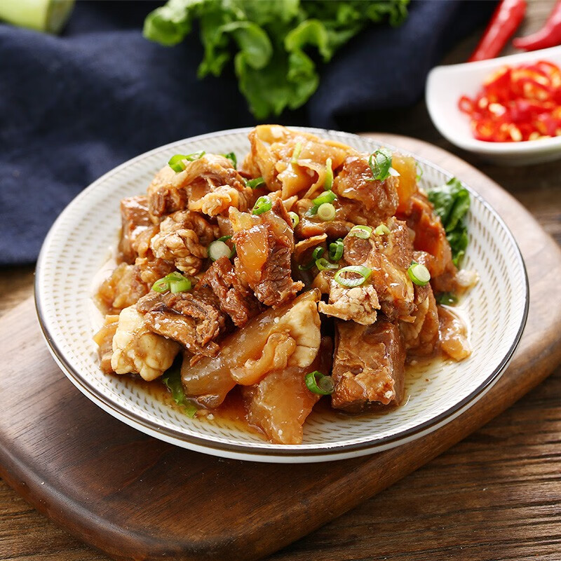 东来顺 筋头巴脑500g 牛肉酱卤浓汁筋头巴脑熟食 熟牛筋蹄筋加热即食