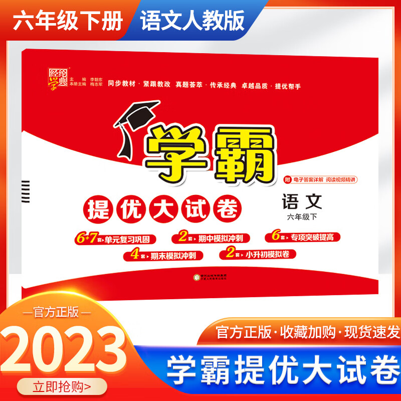 2023学霸提优大试卷六年级下册语文人教