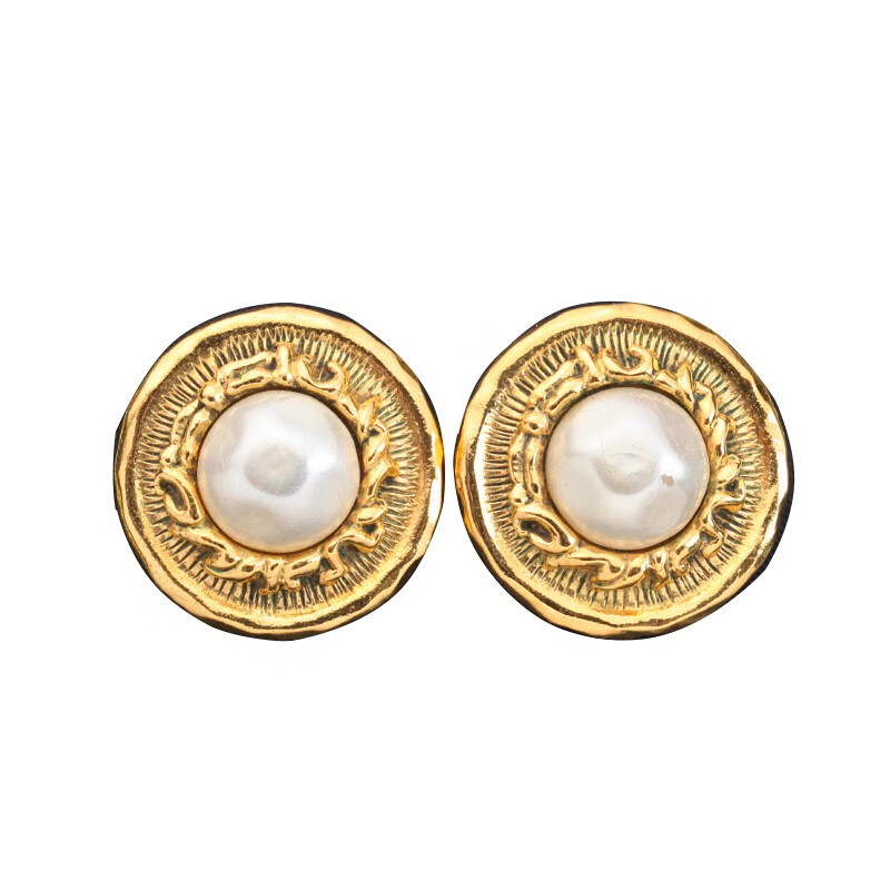 【二手95成新】香奈儿(chanel)中古耳夹 珍珠耳钉饰品二手奢侈品b6205