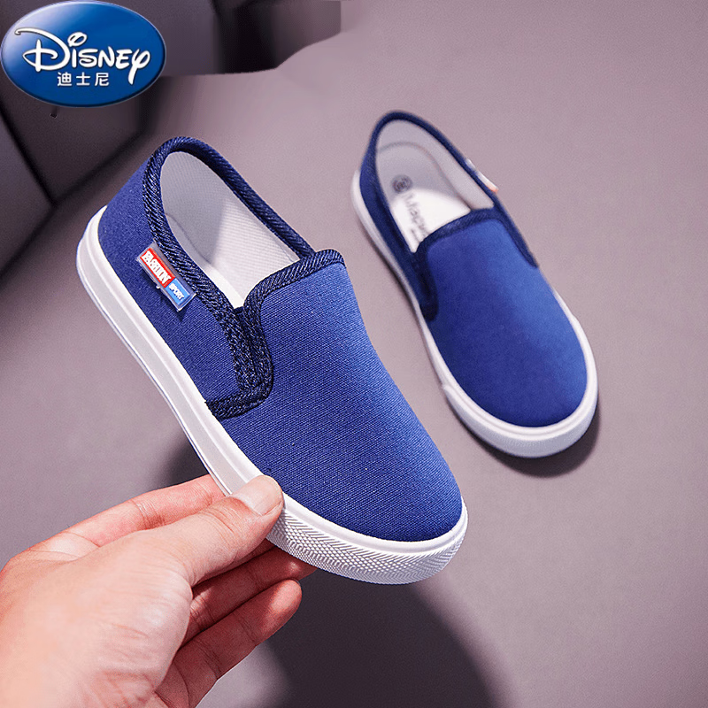 迪士尼（Disney）儿童4一脚蹬5男童6小孩运动板鞋7女童小白鞋8男孩9帆布鞋13 蓝色 31码/内长18.5cm怎么样,好用不?