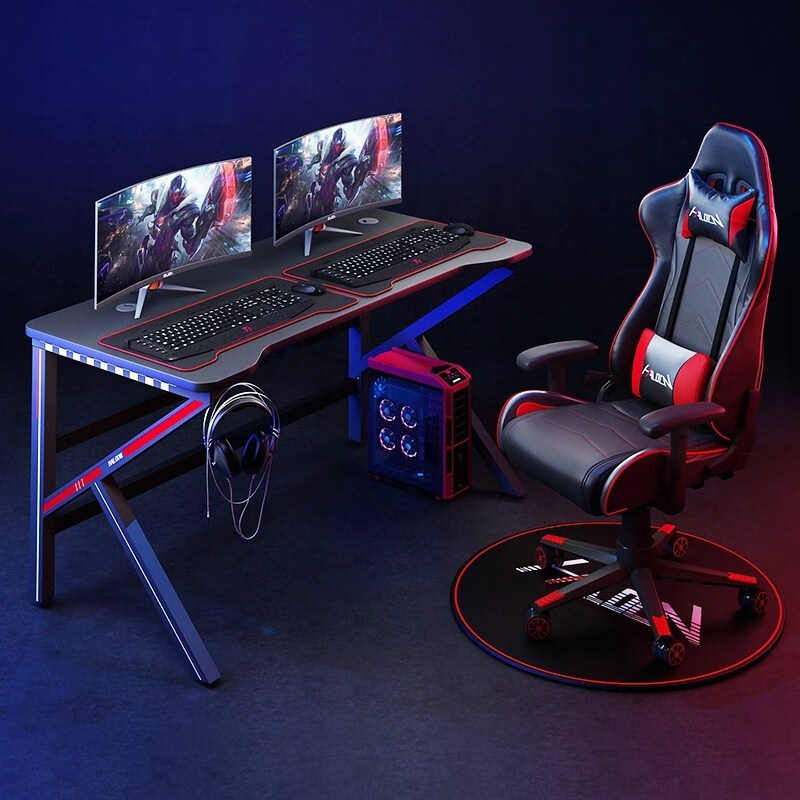 凡瑞达墨申座椅高端椅一体座舱座太空舱仓女咖工作桌椅套装(长140宽60高75)升降