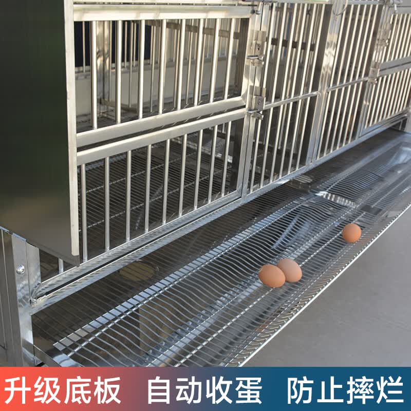 笼趣不锈钢鸡笼家用大号特大室外养殖场养鸡专用自动滚蛋户外笼子 130
