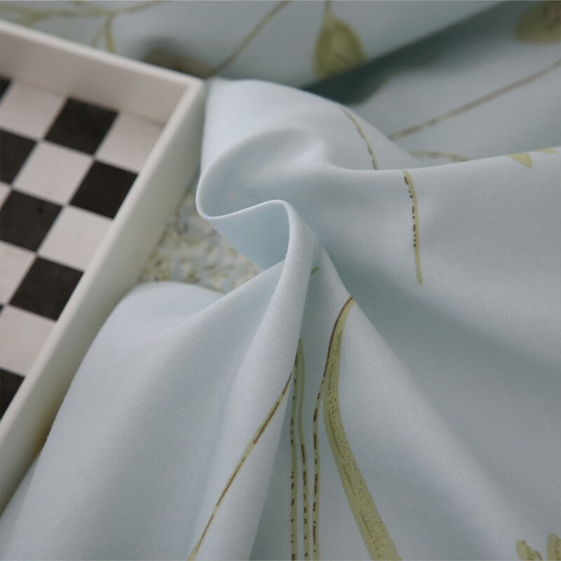 柳庭家纺 床单纯棉长绒棉60支 外贸全棉贡缎床单1.51.8米床 米奇蓝 床单240*260cm