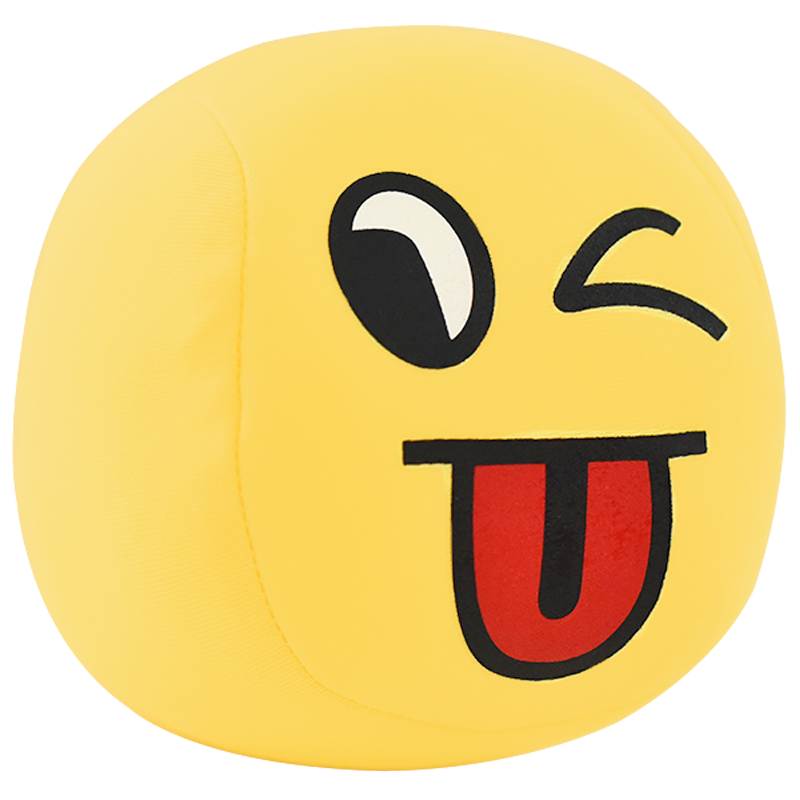 卡通笑脸沙包颜色随机