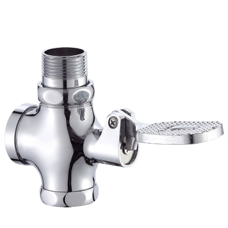 纳仕徳lsl1309卫生间精铜脚踏式蹲便器冲水阀脚踏阀大便冲洗阀厕所