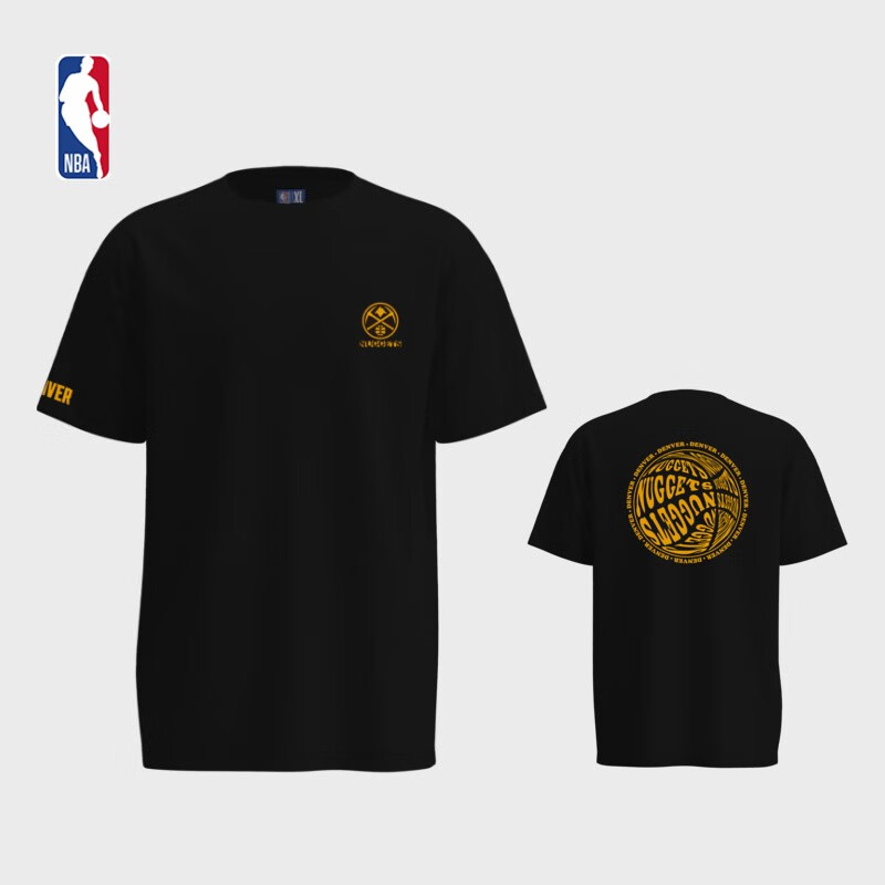 nba掘金队t恤 初心系列 男子运动时尚休闲短袖t恤 腾讯体育 xl