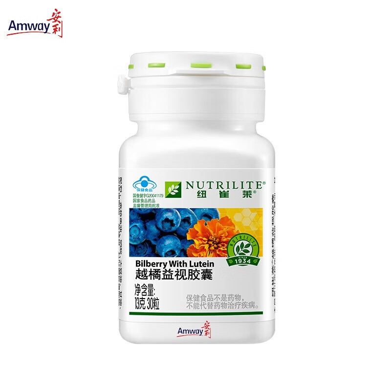 安利营养食品纽崔莱越橘益视胶囊 30粒瓶