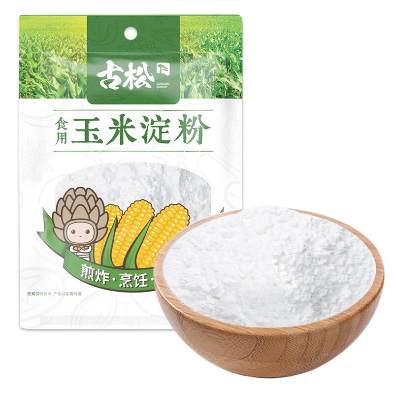 古松 玉米淀粉300g 鹰粟粉生粉裹肉粉烘焙原料烹调勾芡调味品 玉米淀粉300g
