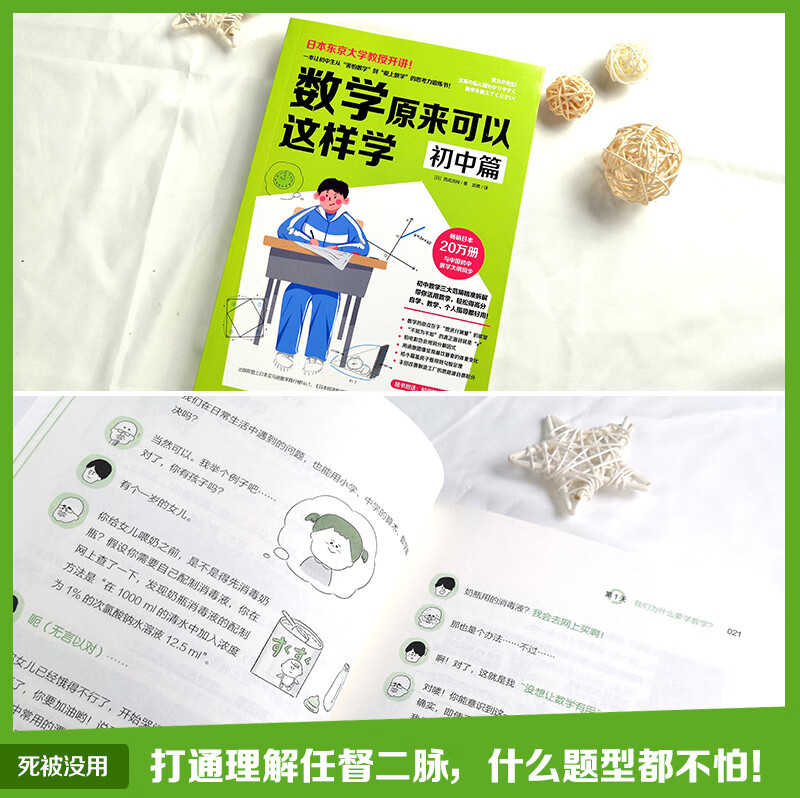 新华书店 数学原来可以这样学(初中篇) 初中篇 西成活裕著 初中数学辅导书思维逻辑锻炼书籍