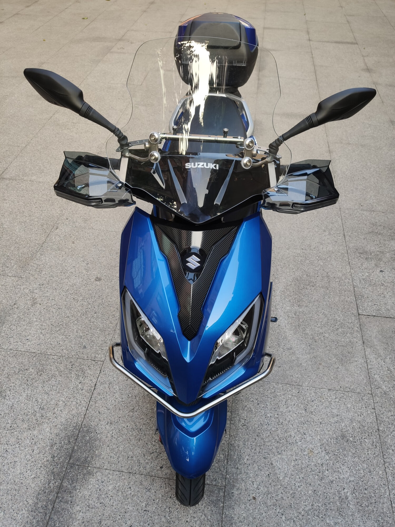 珊艺适用于铃木uy125-2/uu优友挡风护手罩摩托车手把防风挡改装配件