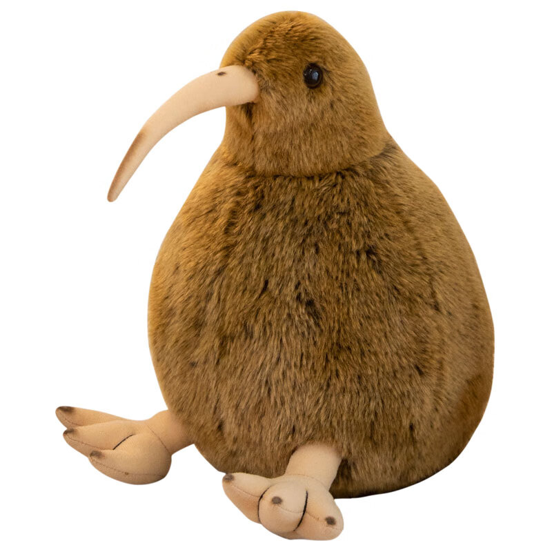 喏雅珘仿真小鸟kiwi几维鸟公仔抱枕毛绒玩具新西兰国鸟奇异鸟布艺玩偶