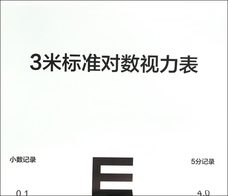3米标准对数视力表