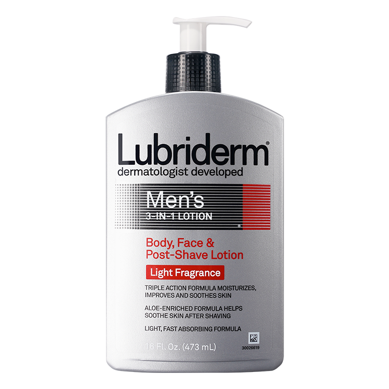 推荐Lubriderm品牌，露比黎登男士润肤乳24小时保湿滋润
