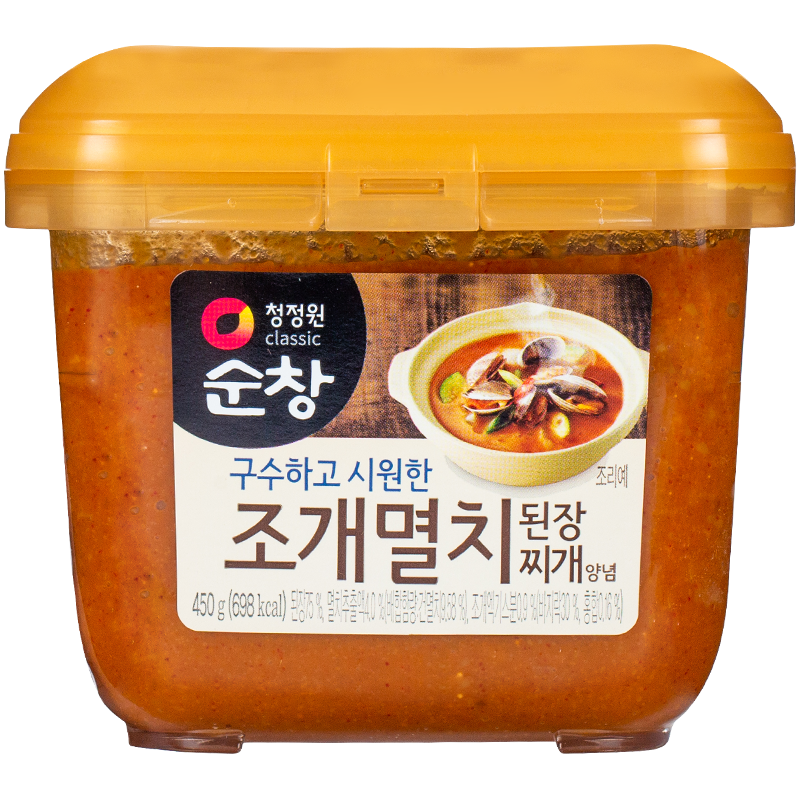 清凈園生大醬（貝類鳀魚）450g大醬湯用海鮮湯調(diào)味醬調(diào)味料韓國 單盒