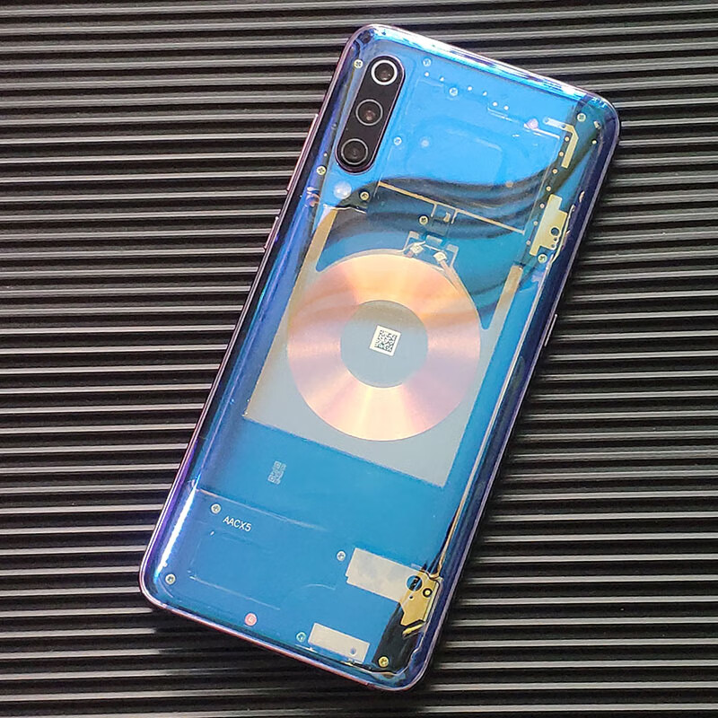 适用小米9纯原后盖魔改玻璃蓝光透明米10pro电池盖塑料外壳小米九背盖
