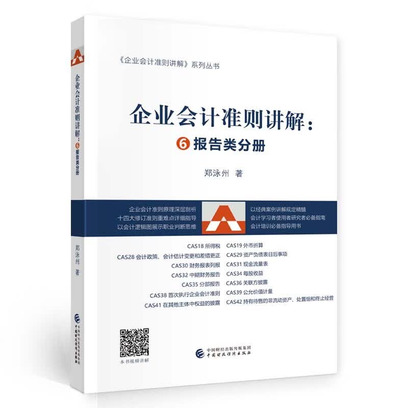  企业会计准则讲解：⑥报告类分册