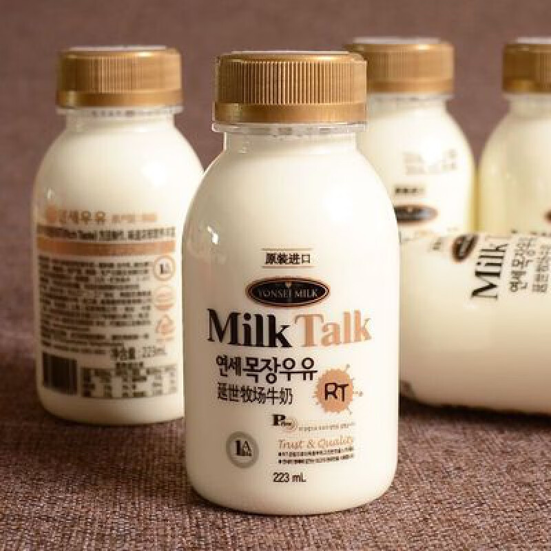 食怀韩国进口延世牧场牛奶223ml*6瓶 milk talk孕妇儿童鲜奶 冷藏发货