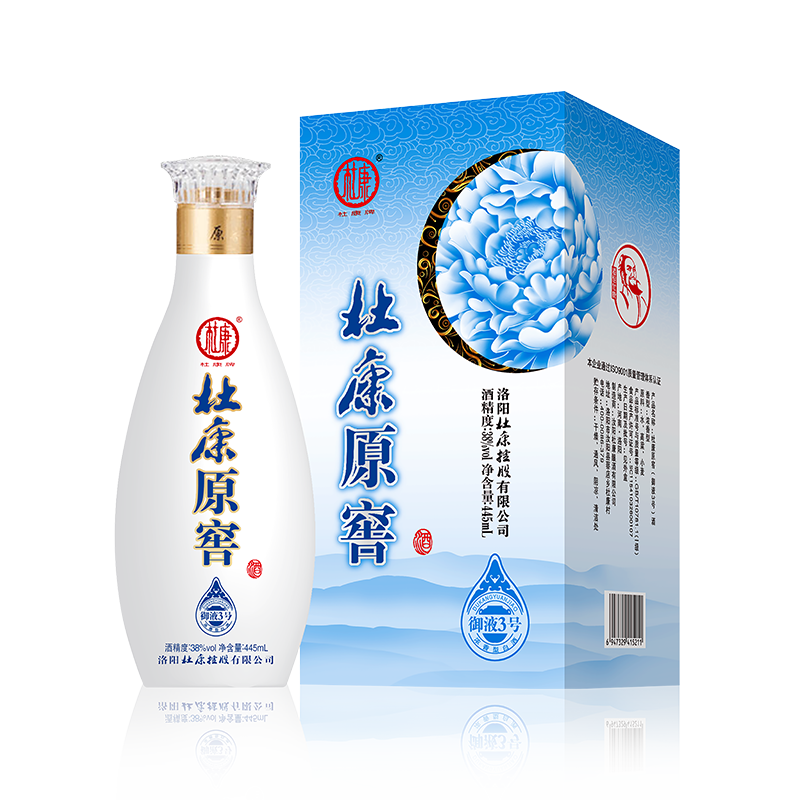 杜康原窖御液酒 纯粮陈酿浓香型白酒 原浆窖藏优级杜康酒 38度 445ml