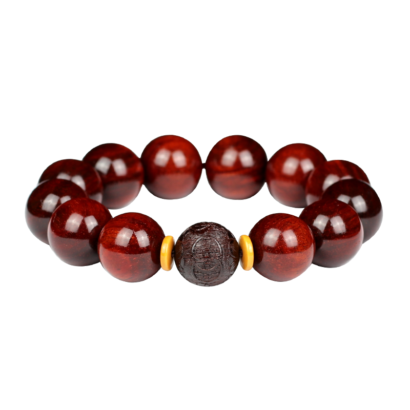 陶木緣 印度小葉紫檀手串男女款佛珠招財進(jìn)寶貔貅老料文玩飾品把件 招財進(jìn)寶丨小葉紫檀15mm