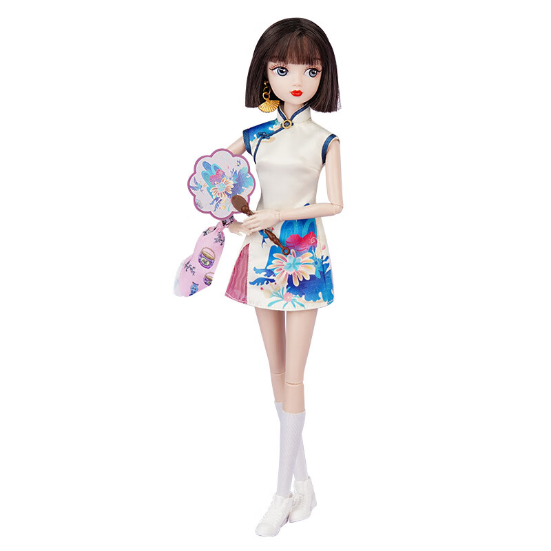 可儿(kurhn)故小院儿旗袍时尚娃娃女生玩偶过家家玩具女孩生日礼物