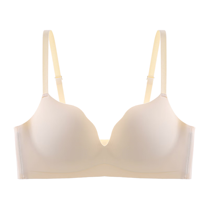 华婷露（Huatinglu） 舒适无钢圈文胸大码内衣女薄款无痕大胸显小调整型胸罩防下垂 灰色 L (适合36/80BCD)