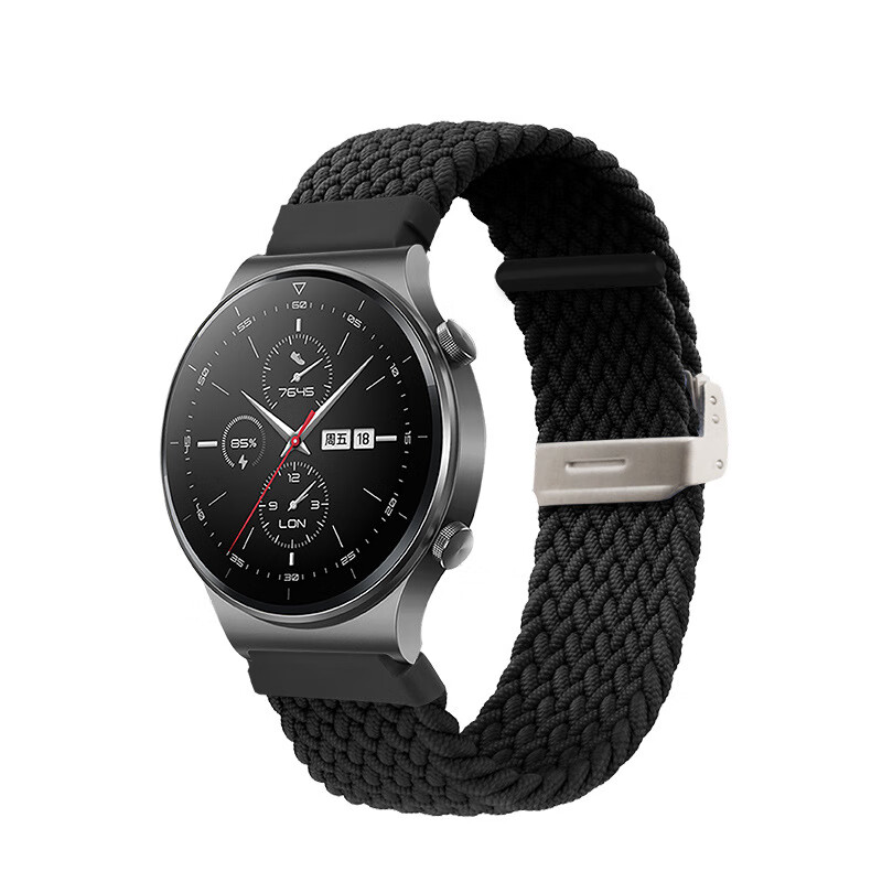 菲蕙 适用华为gt2gt3表带尼龙编织华为手表表带 华米 三星荣耀magic
