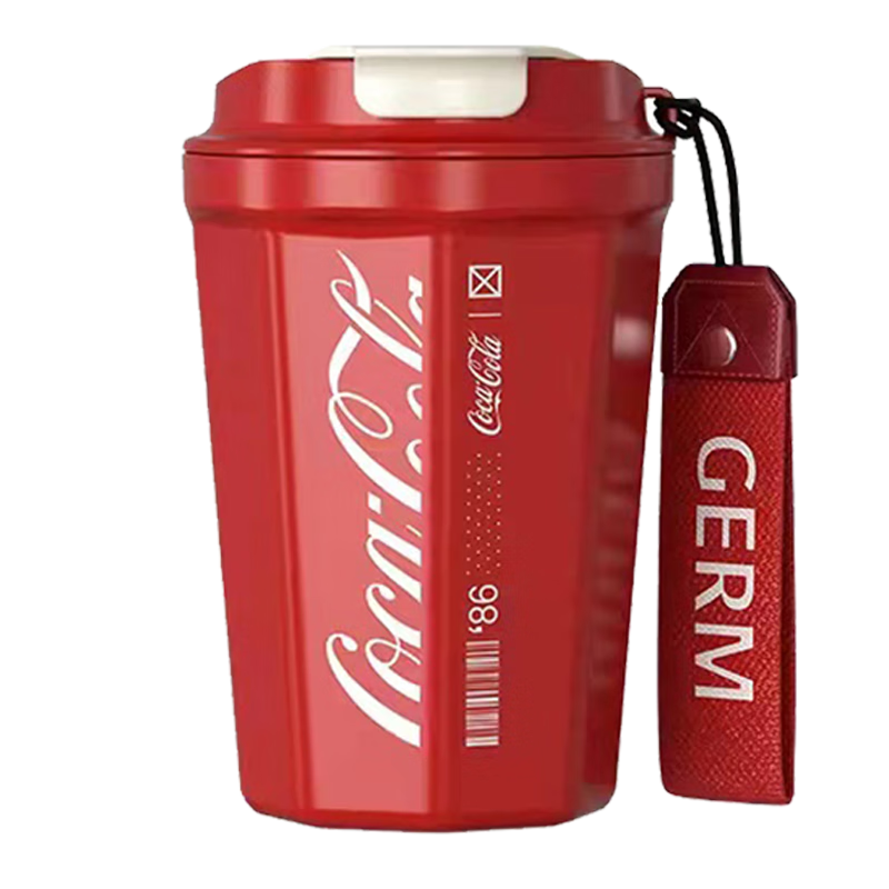 germ 格沵 可口可乐联名 菱形咖啡杯 390ml 红色