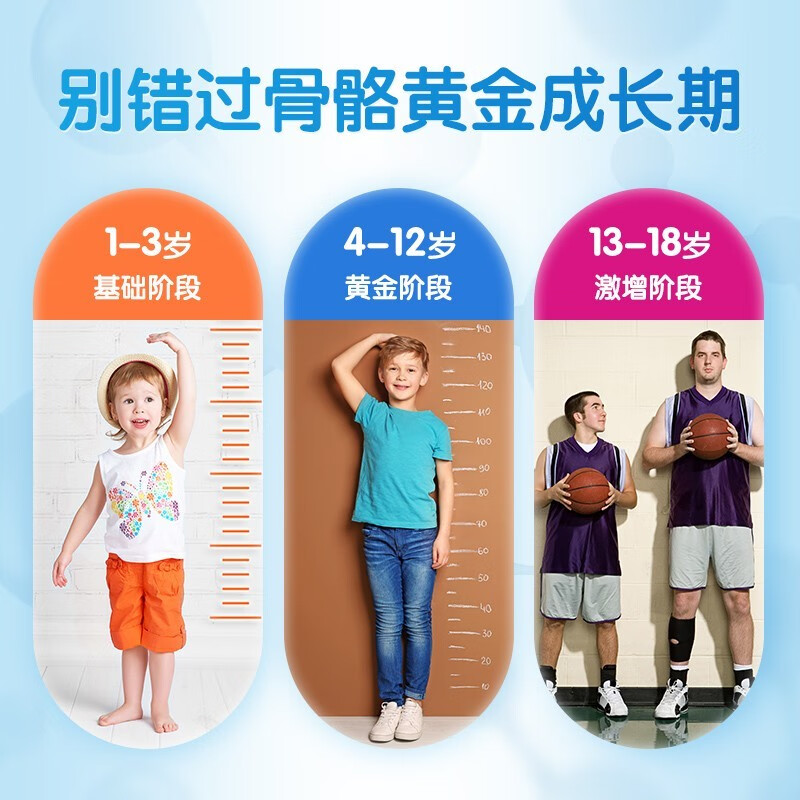 哈药蓝瓶钙铁锌口服液 儿童青少年补钙补锌补铁 小孩孕妇成人液体钙 1盒/90支(30~45天量)