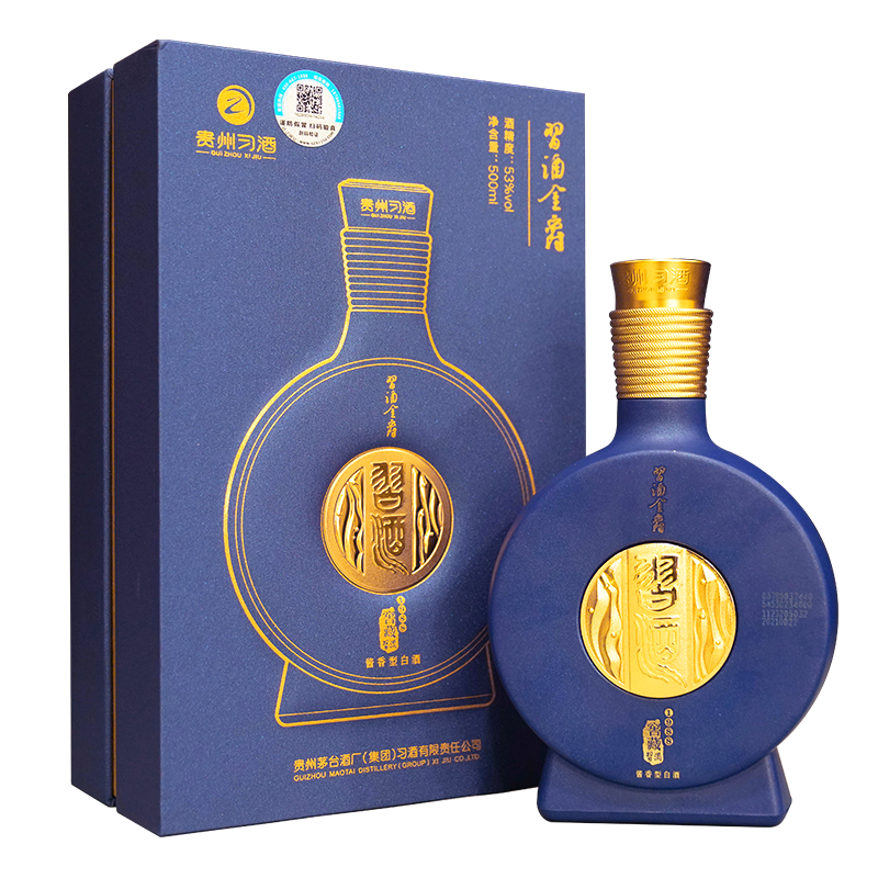 XIJIU 习酒 窖藏1988 金爵版 53%vol 酱香型白酒 500ml*6瓶 整箱装