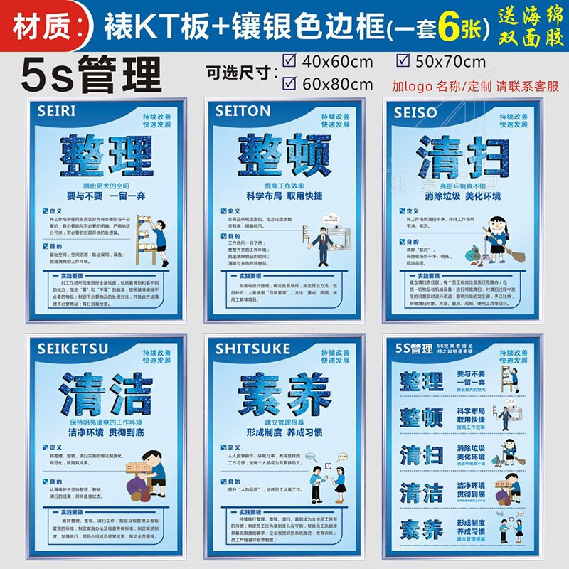 萦娪4d厨房管理标示厨房6t标识牌学校幼儿园餐饮食堂4d管理5s卫生责任