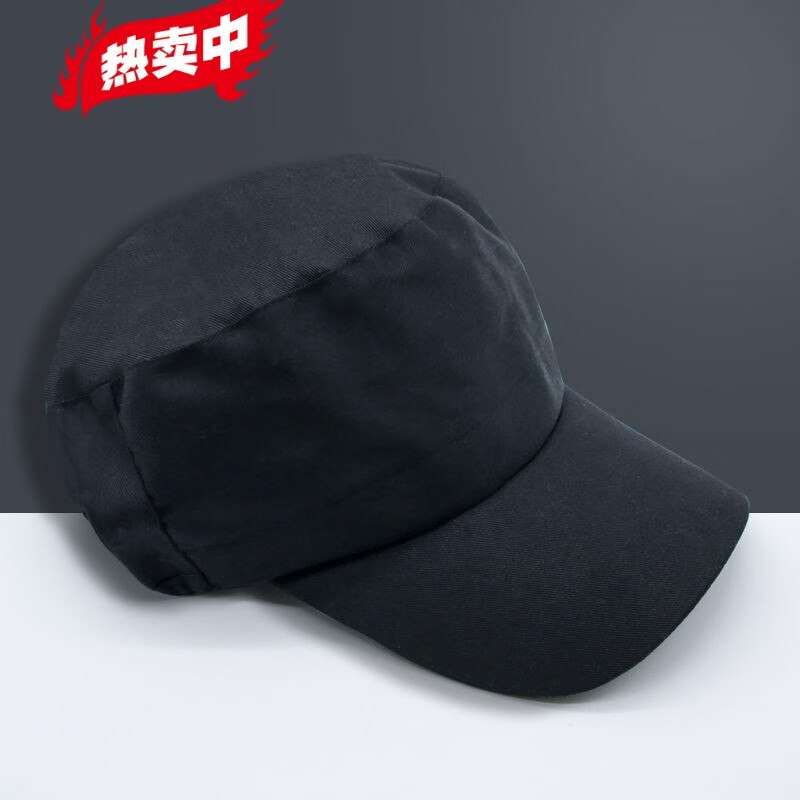 隆京啸鸭舌工作帽男加厚车间工装帽子工地干活防尘帽松紧大码女工束发