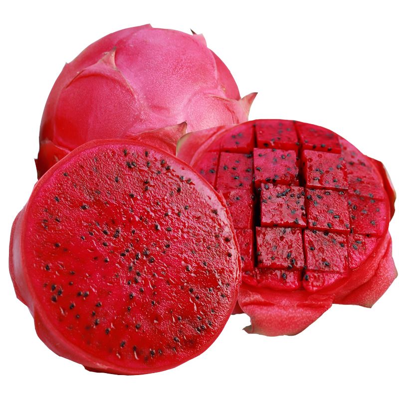 优仙果国产蜜宝红心火龙果 大果蜜宝新鲜当季水果金都红肉火龙 3斤装