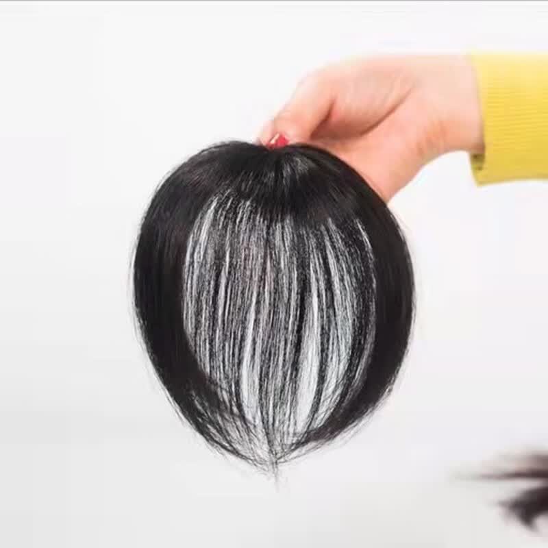 首品假发女头顶遮白发假发片真发头顶补发片女一片式轻薄透气补发快 自然黑15cm属于什么档次？