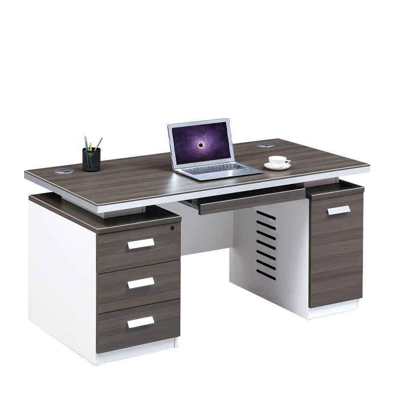 奈高办公桌简约现代职员老板桌单人办公位写字台加厚款1.4米