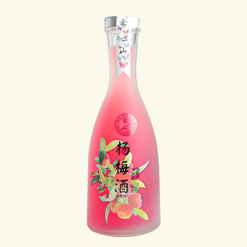 雪兰山果酒水果发酵酒露酒低度微醺女士甜酒颜值小酒5度380ml 杨梅味