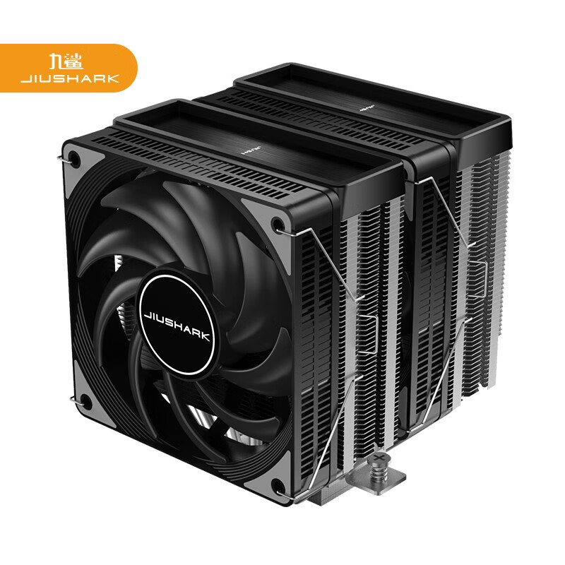 九鲨(jiushark)jf300argb七热管双风扇13代cpu散热器风冷1700am5pwm