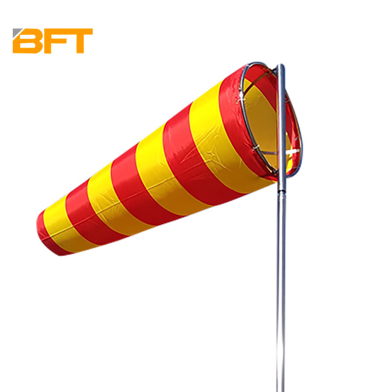 贝傅特 反光型气象风向袋 加厚尼龙反光风向标 验厂风向袋风向标 2m高半球加强型风向标含风袋