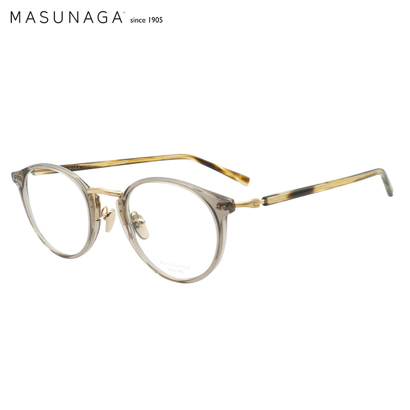 masunaga[免费配镜]增永眼镜架近视镜架GMS-819#74+蔡司1.74防蓝光镜片