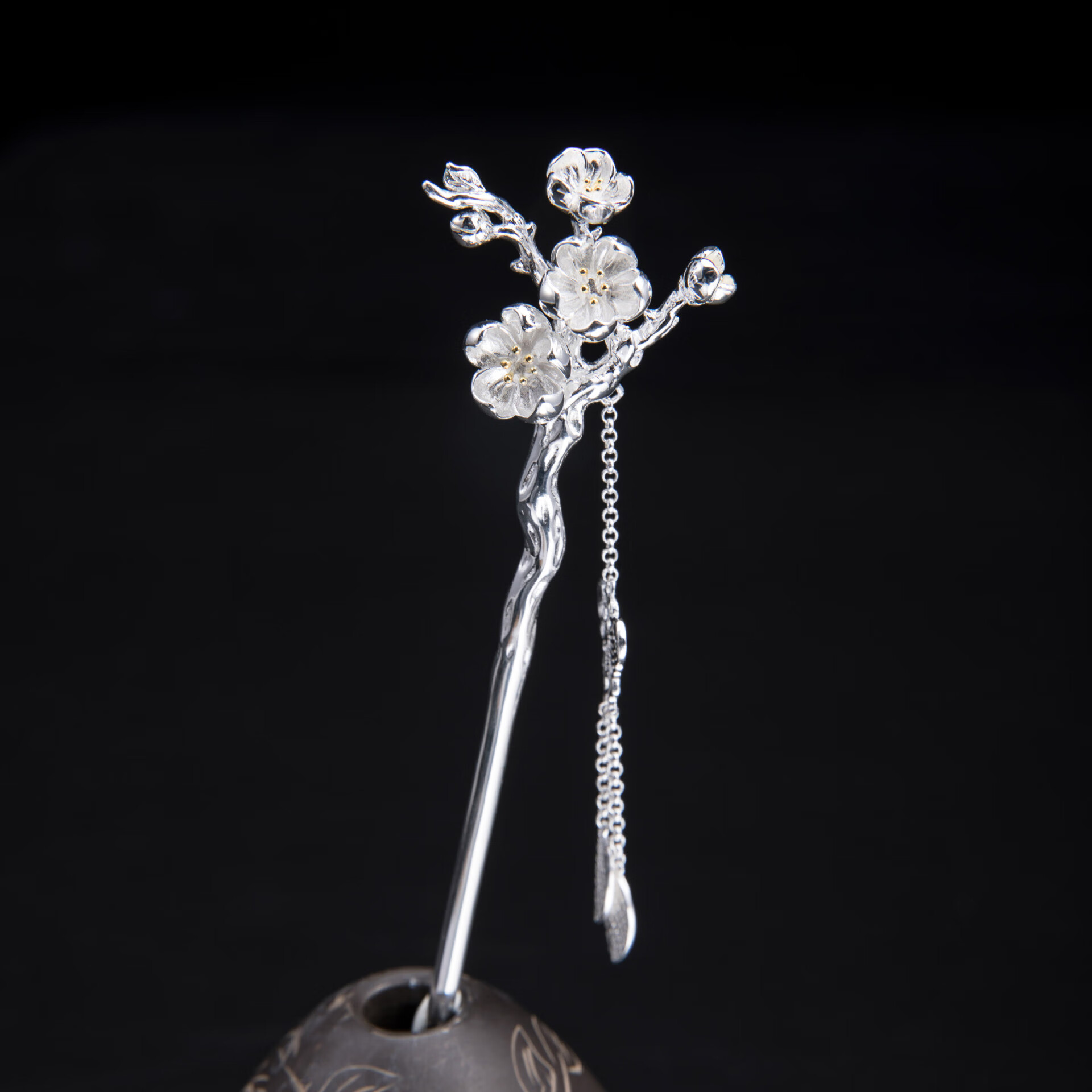 十二花神古风簪子女简约流苏超仙汉服步摇生日及笄礼物银发簪发饰