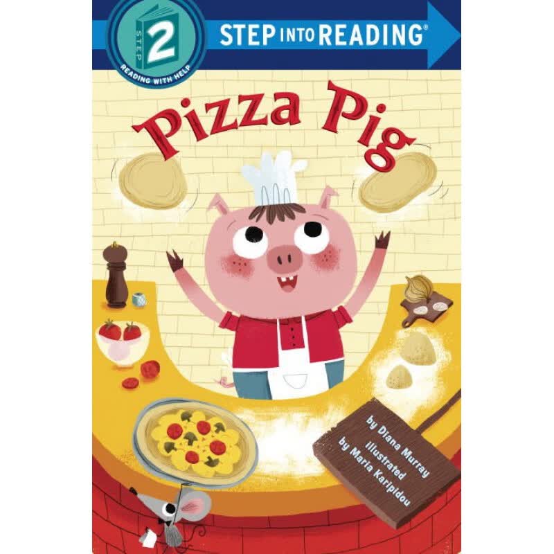 进口英文原版 Pizza Pig (STEP 2) 比萨猪 Step Into Reading