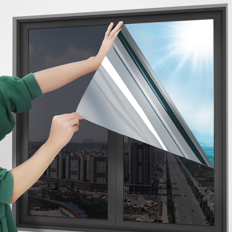 菲翔(fixsheet)玻璃贴膜窗纸遮光卧室阳台遮阳窗贴太阳膜家用防晒隔热