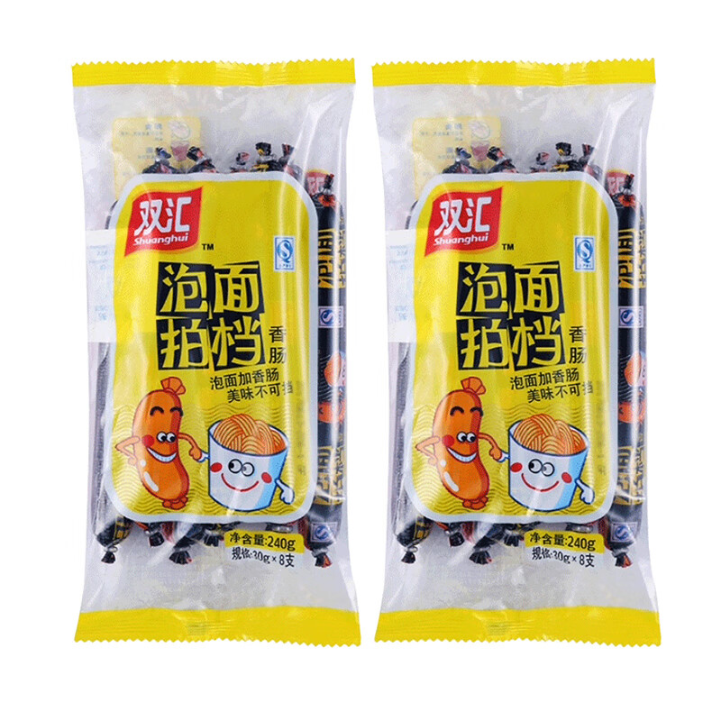 双汇(shuanghui)泡面拍档火腿肠即食鸡肉肠香肠热狗零食小吃方便面