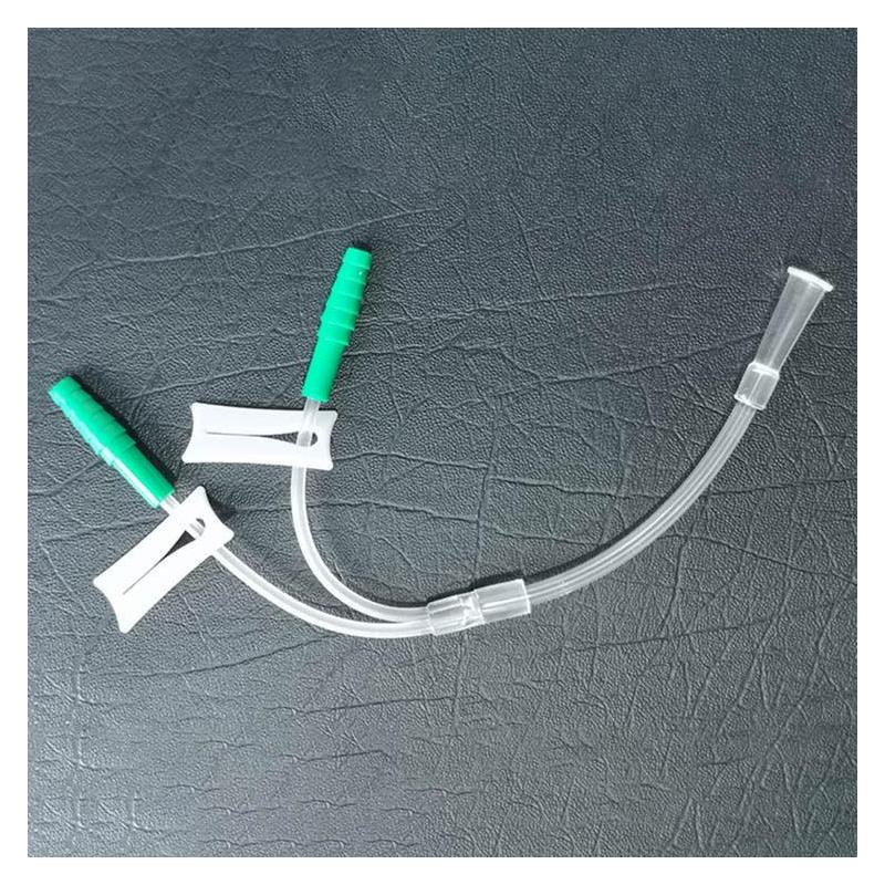 一次性吸氧管三通家用医用制氧机氧气管双人鼻氧管医院设备配件 1支