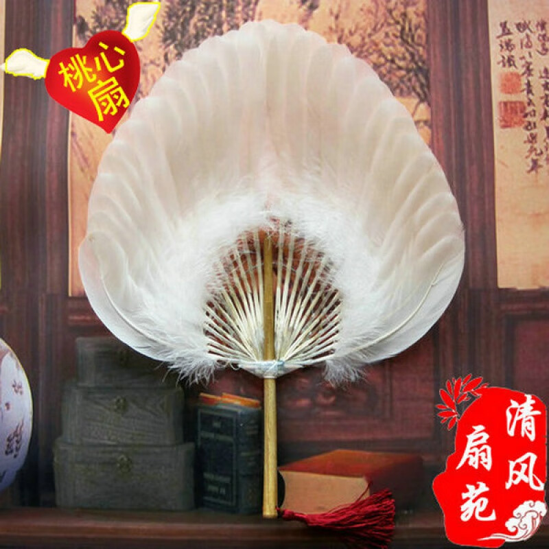 卫亮鹅毛扇 南京特产/夏季宝宝孕妇产妇老人用手工工艺羽毛扇子鹅