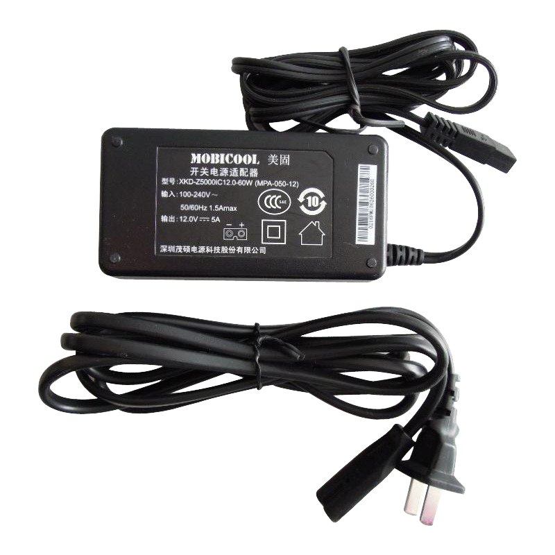 探路途美固车载冰箱转换器 220V转12V 5A 60W家用电源适配器 美固5012C B型直插口