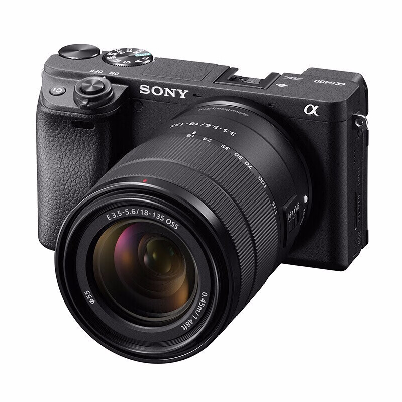 SONY 索尼 A6400 APS-C画幅 微单相机 黑色 E 18-135mm F3.5 OSS 变焦镜头 单头套机