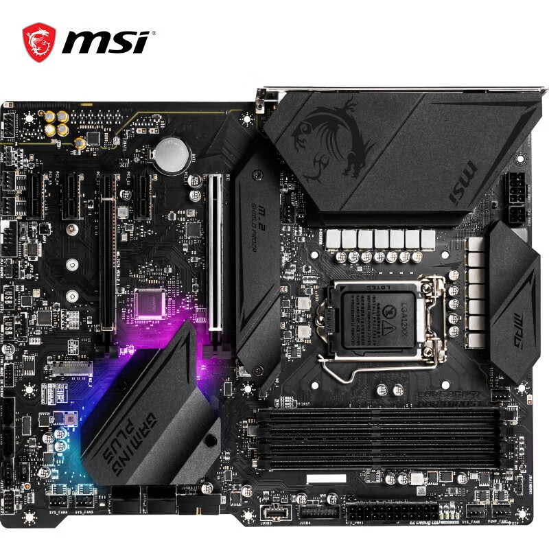 微星(MSI)MPG Z490 GAMING PLUS 电竞板电脑主板 支持 CPU 10900K/10700K（Intel Z490/LGA 1200）