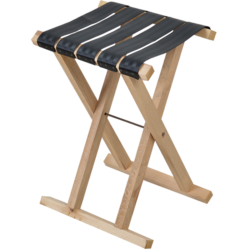 田门前 马扎 实木折叠凳 折叠椅 钓鱼凳 便携式轻巧户外烧烤露营野炊军工马扎手提小板凳 打开高度28cm铆钉军绿