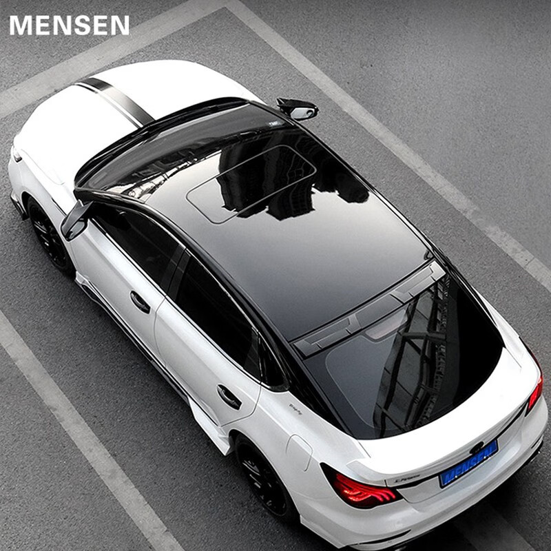 铭仕包安装钢琴黑车顶膜亮黑悬浮顶比亚迪汉零跑t03欧拉白猫轩逸型格