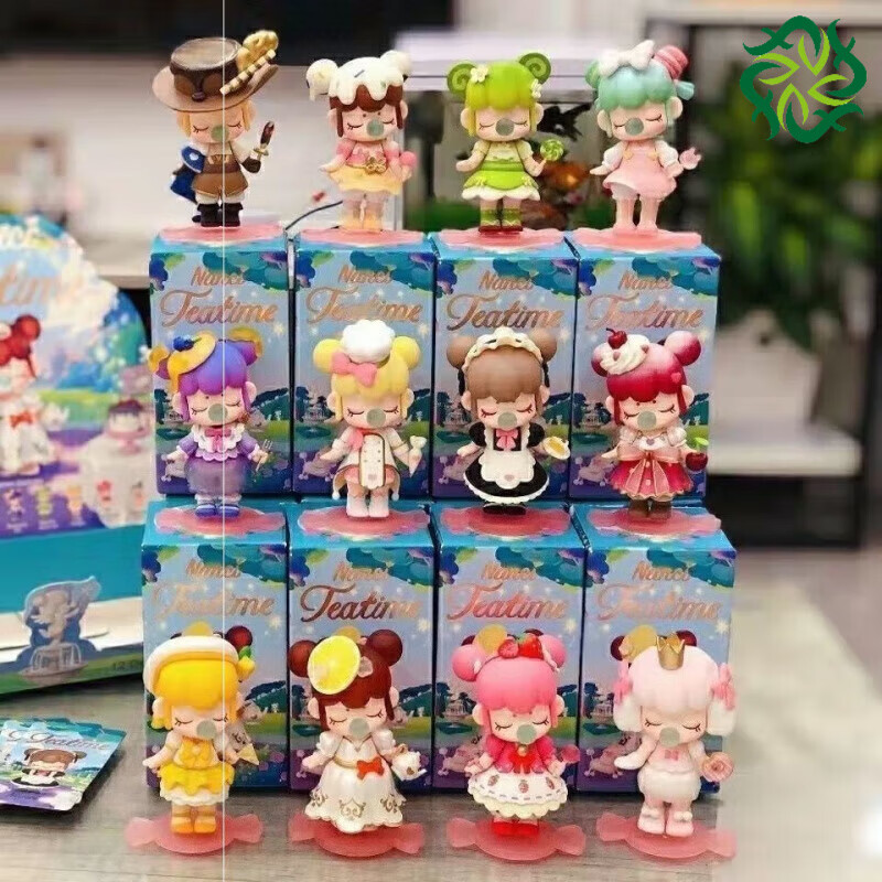 盲盒下午茶潮玩高颜值四代娃娃摆件小女生小公主生日 隐藏款(薄荷冰沙